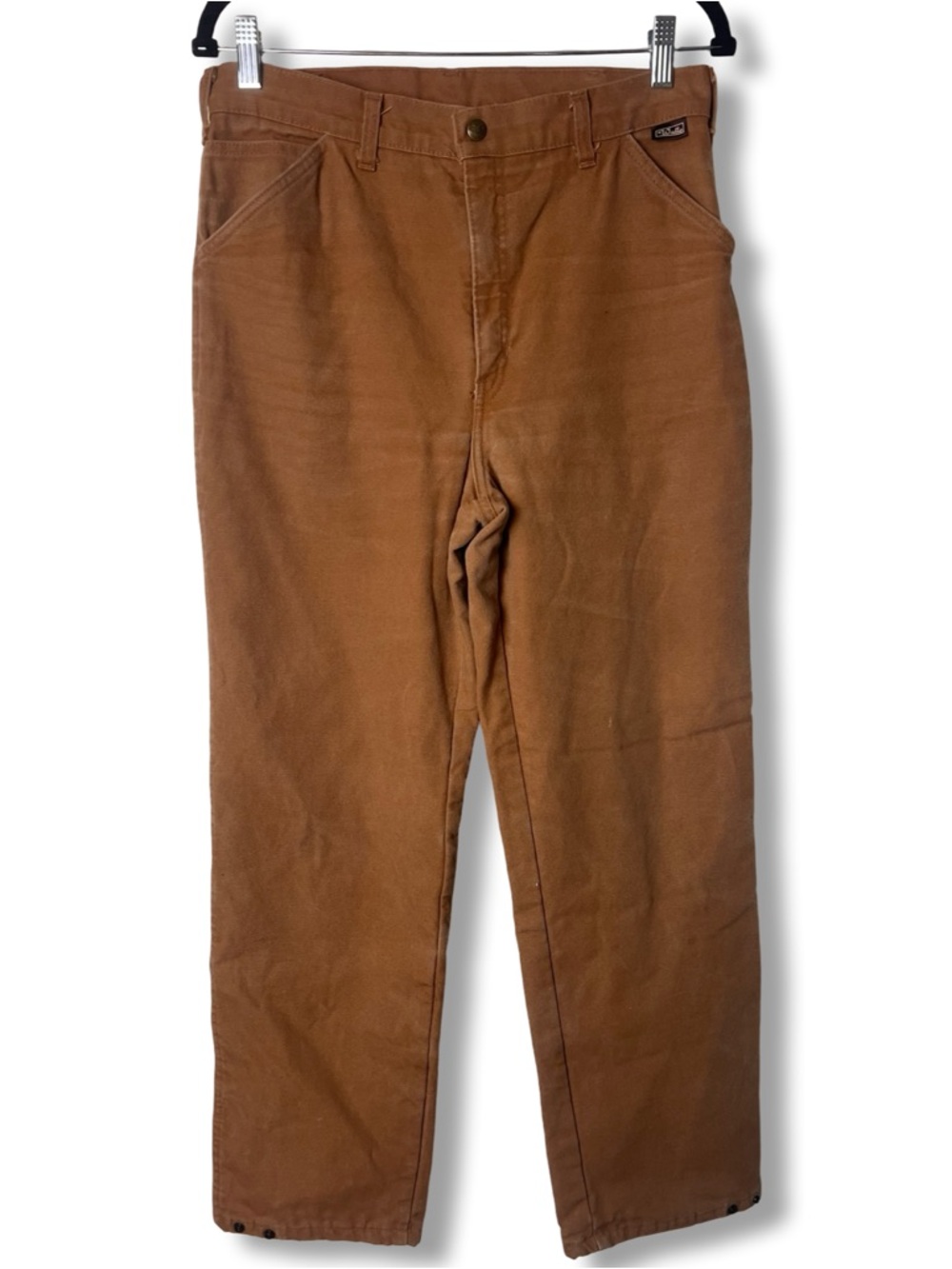 Vtg Walls Blizzard Pruf Mens‎ Insulated Duck Canvas Work Pants Brown Sz. 34